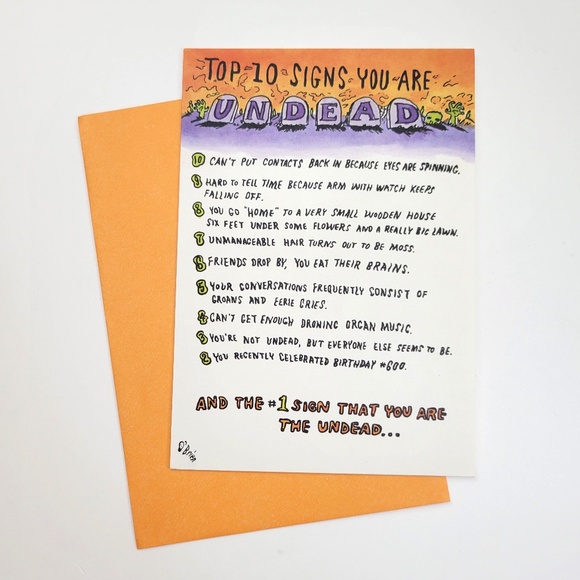 Funny Halloween Greeting Card for Anyone, Shoebox Hallmark - Picture 1 of 2